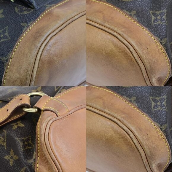 LOUIS VUITTON Montsouris MM Backpack Bag Monogram Leather Brown - Picture 7 of 16